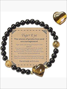 Handmade Amethyst Stretch Bracelet with Healing Stones, Gemstone Jewelry